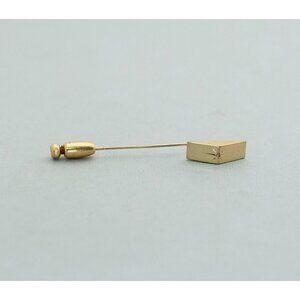 Vintage Geometric Pyramid Brooch, Gold Tone Minimalist Brooch, Star Brooch - C4